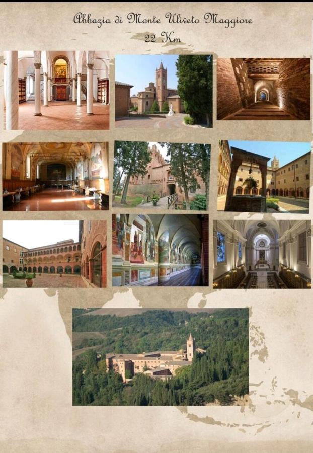 Raffinata casa con wifi e giardino immersa nel verde VAL D'ORCIA DELUXE Montalcino Esterno foto