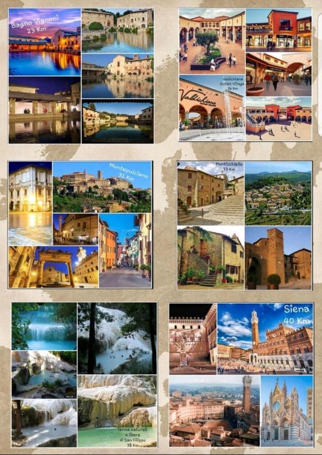 Raffinata casa con wifi e giardino immersa nel verde VAL D'ORCIA DELUXE Montalcino Esterno foto